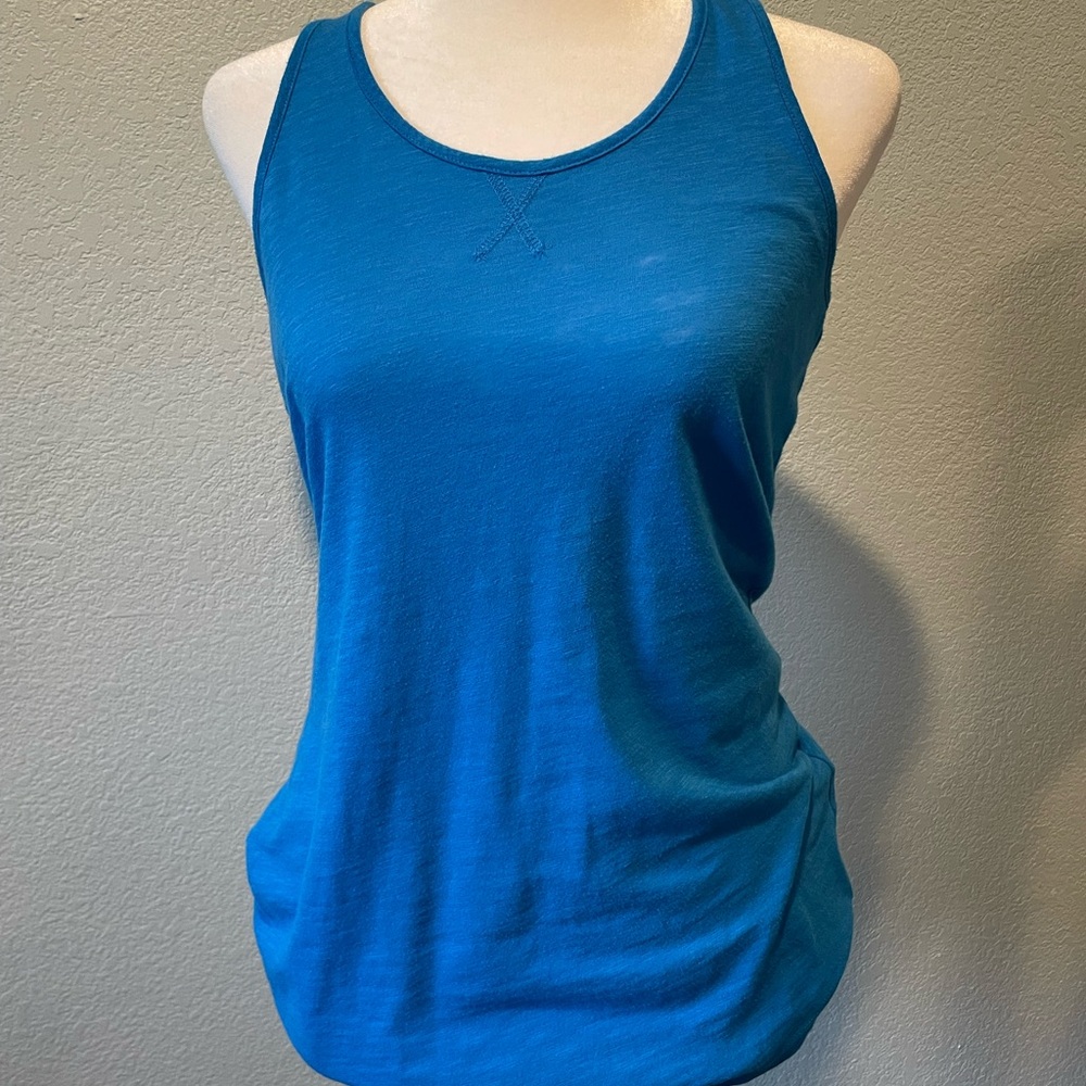 Soft Blue Fitted Tank Top